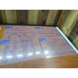 Lot Of 4 Singer Embroidery Sewing Guides/Templates XL 1000 Sewing Machine